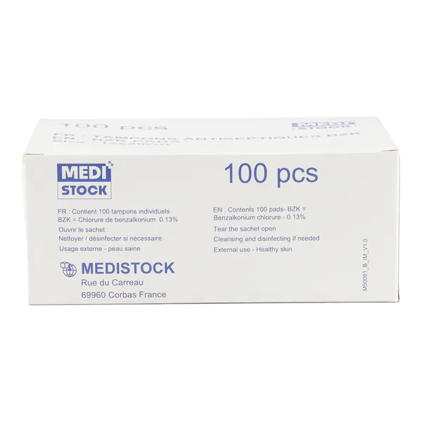 Tampons antiseptiques Bzk Medistock
