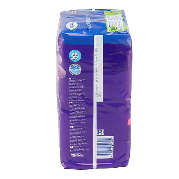 Tena Discreet Night Serviettes de nuit  Maxi 8 gouttes