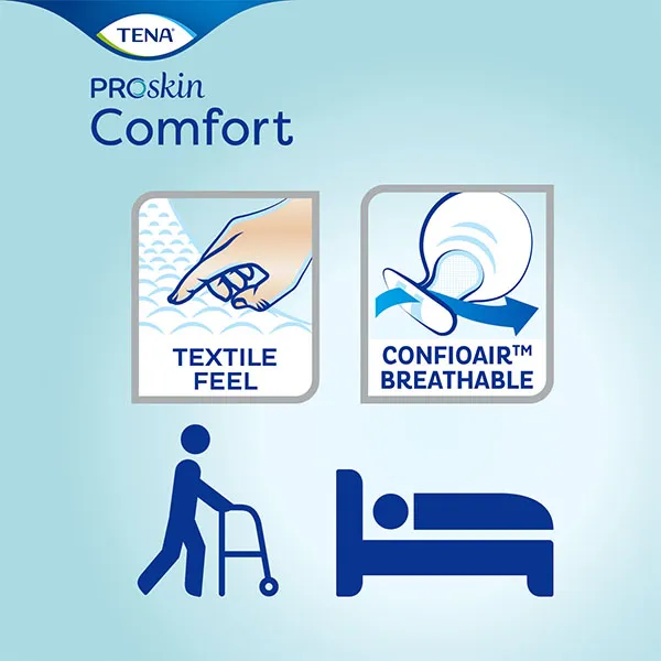 Tena Comfort Proskin Protections anatomiques Extra 6,5 gouttes