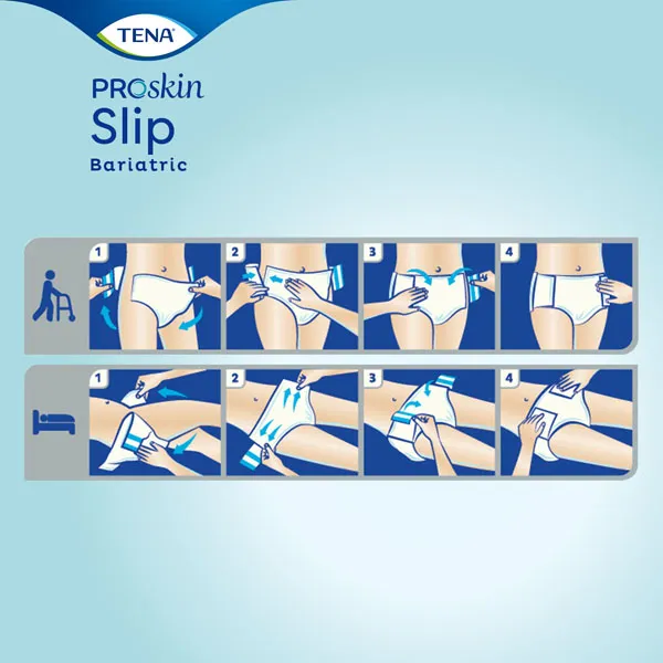 Tena Slip Proskin Bariatric Changes complets Super 7 gouttes