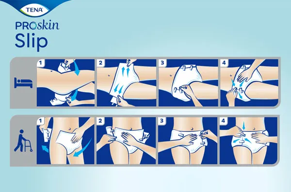 Tena slip Proskin changes complets Plus 6 gouttes
