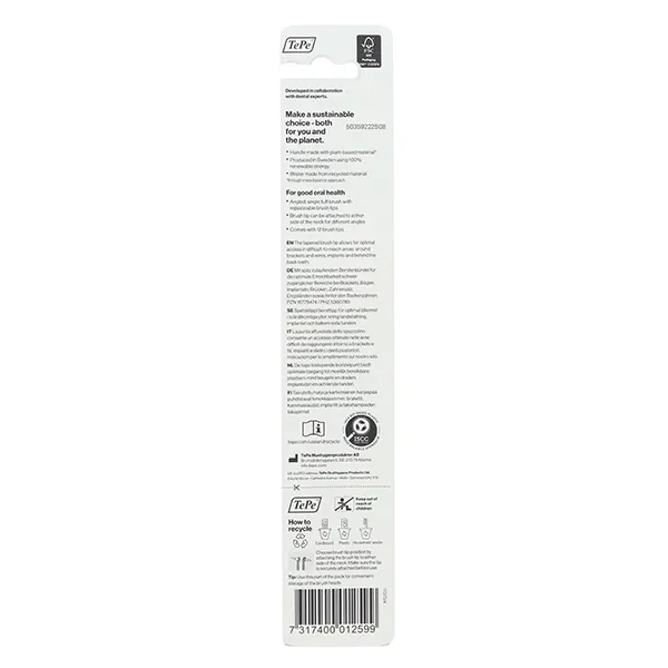 TePe Interspace médium brosse à dents mono touffe 12 têtes