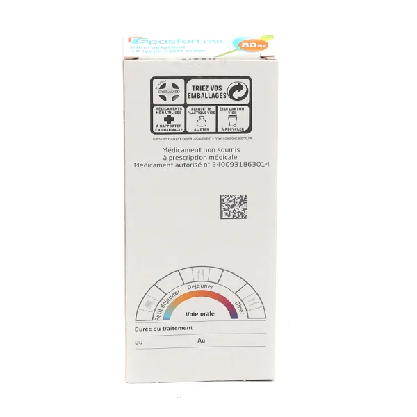 Spasfon Lyoc 80 mg antispasmodique