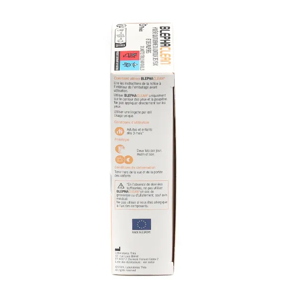 Blephaclean compresses imprégnées