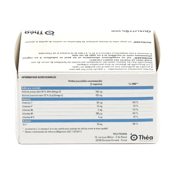 Nutrilarm capsules pour les yeux