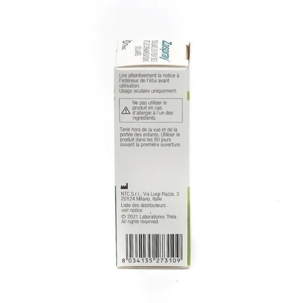 Zaspray spray oculaire apaisant et lubrifiant