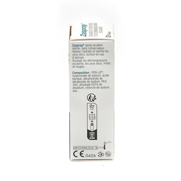 Zaspray spray oculaire apaisant et lubrifiant