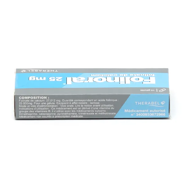Folinoral 25 mg gélules