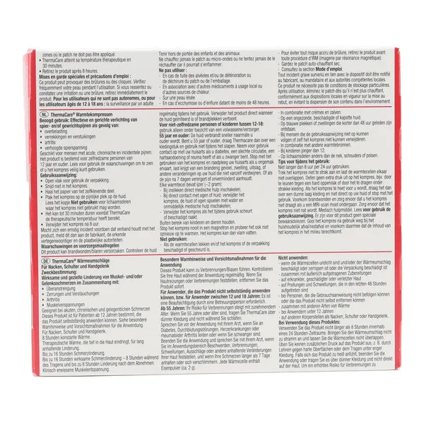 ThermaCare patch auto-chauffant nuque épaule poignet