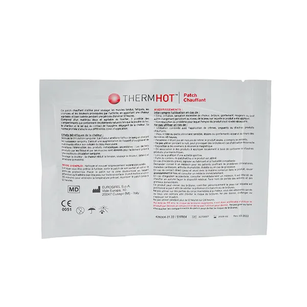 Thermhot Patchs chauffants cou dos épaule poignet