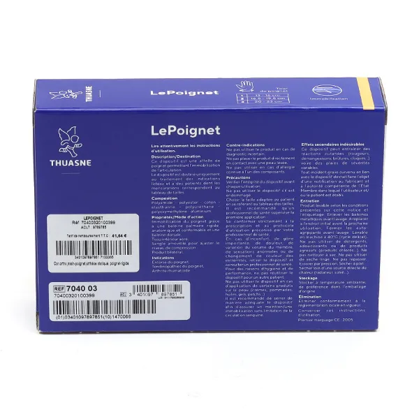 Thuasne Le Poignet orthèse poignet ambidextre noir