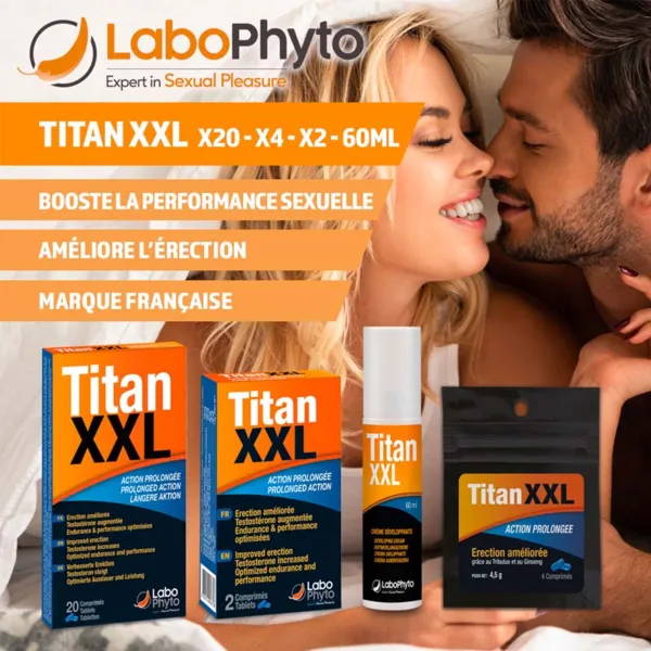 Titan XXL Action prolongée comprimés