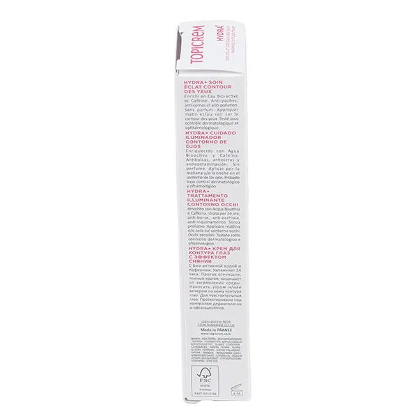 Topicrem Hydra+ soin éclat contour des yeux