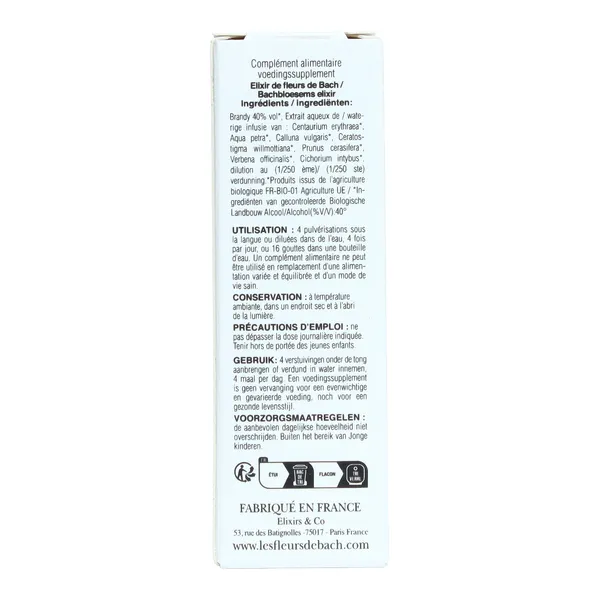 Elixirs and Co Fleurs de Bach Minceur gouttes bio