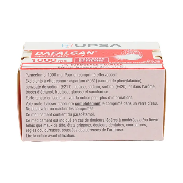 Dafalgan 1000  comprimé effervescent