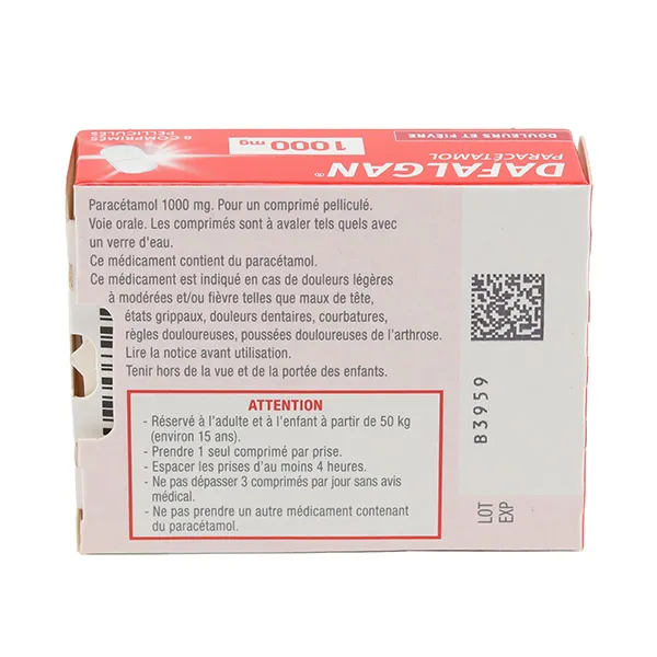 Dafalgan 1000 mg comprimé