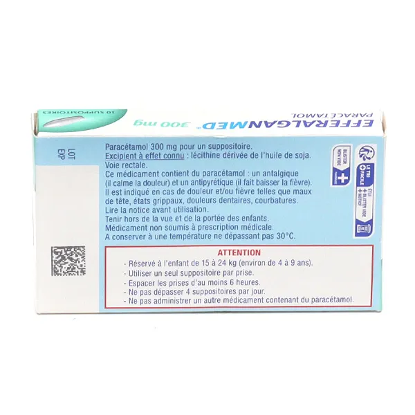 EfferalganMed 300 mg suppositoires