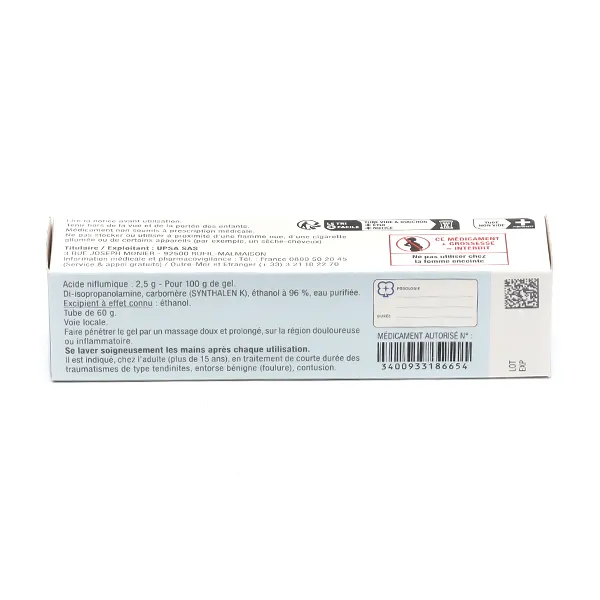 Niflugel gel anti inflammatoire