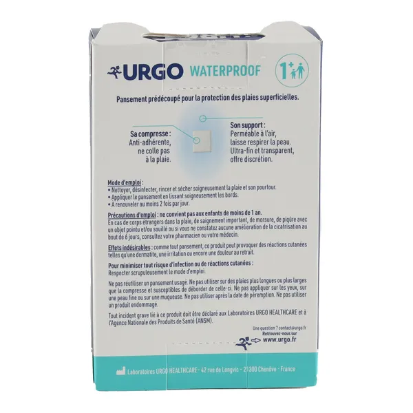 Urgo Waterproof pansements imperméables assortis