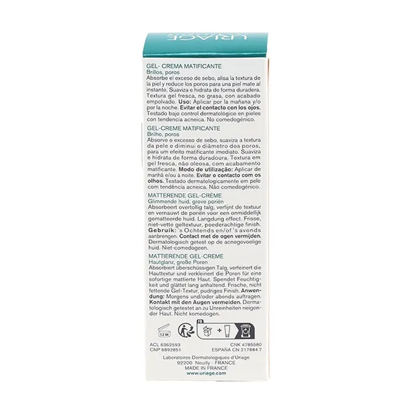 Uriage Hyséac Mat Gel-crème matifiant