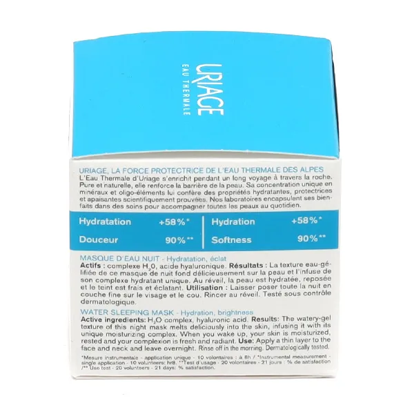 Uriage Eau Thermale Masque d'eau nuit