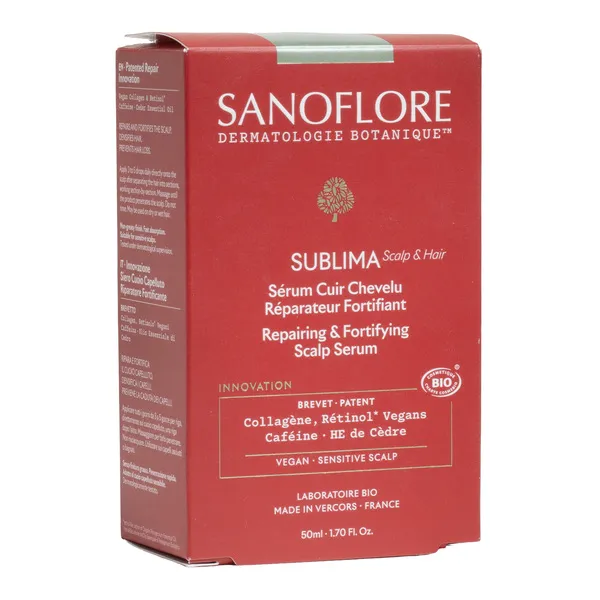 Sanoflore Sublima Sérum Cuir Chevelu Réparateur Fortifiant bio