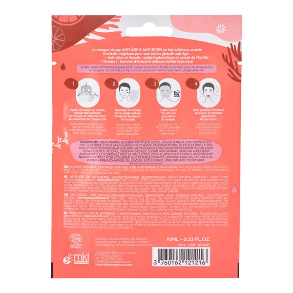 MKL masque visage anti-âge et antirides
