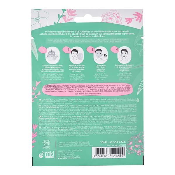 MKL Masque visage purifiant détoxifiant