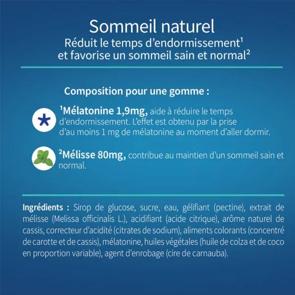 Valdispert Sommeil rapide 1,9 mg gummies