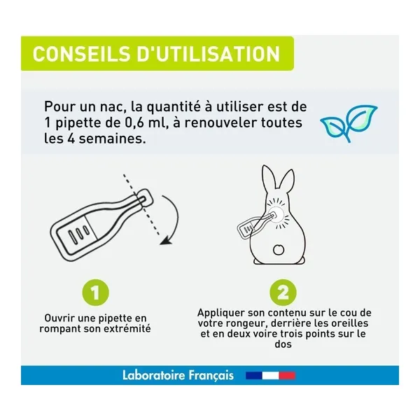Vetoform Antiparasitaire Nac Rongeur pipettes