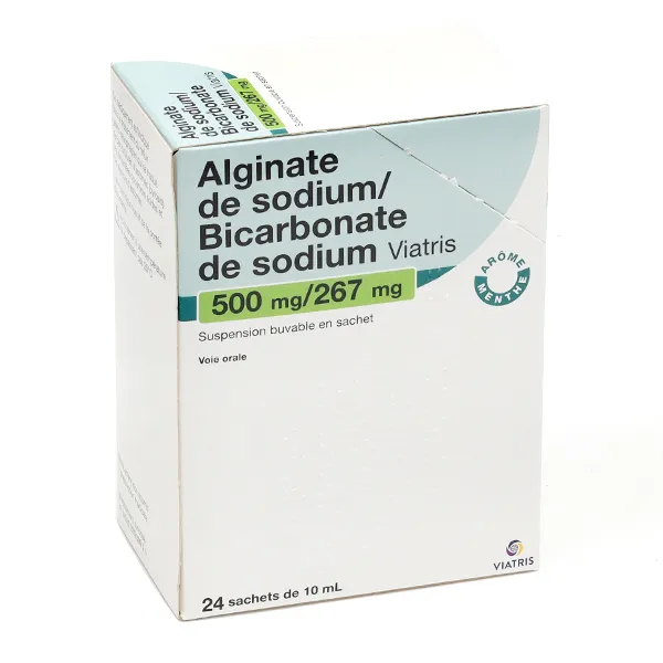 Alginate de sodium Bicarbonate de sodium sachet