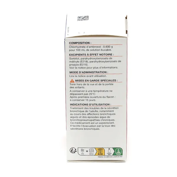 Ambroxol 0,6 % Viatris Sirop sans sucre