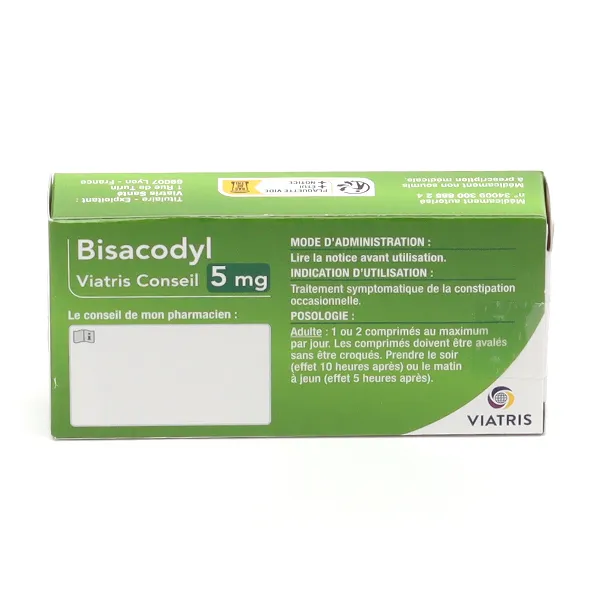 Bisacodyl 5 mg comprimé Constipation