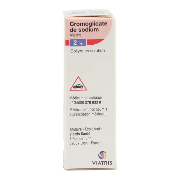 Viatris  collyre Cromoglicate de sodium 2%