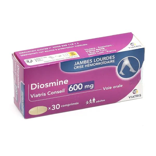 Diosmine 600 mg comprimé Viatris