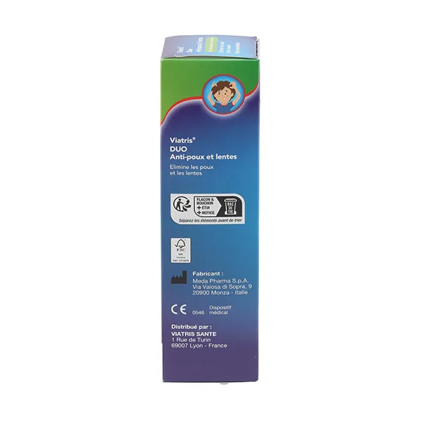 Viatris Duo anti-poux et lentes lotion avec peigne