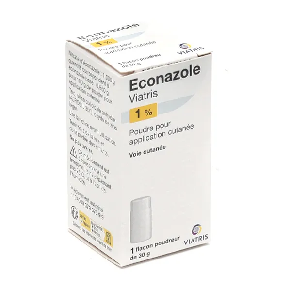 Econazole poudre mycose