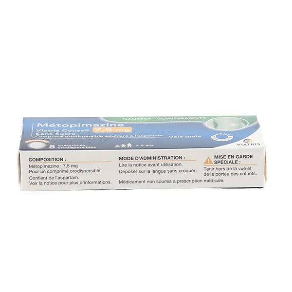 Métopimazine 7,5 mg comprimé orodispersible