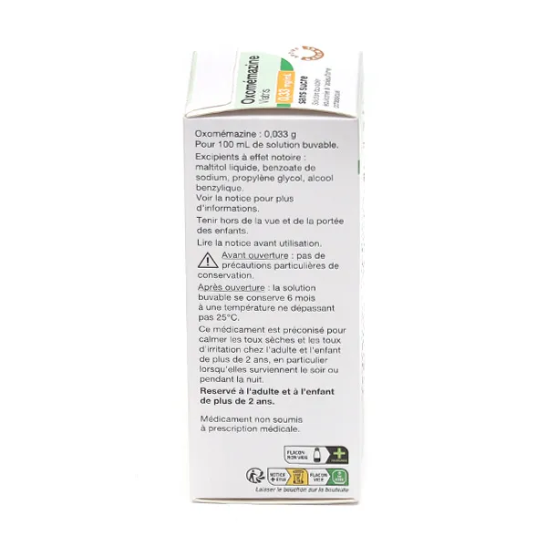 Oxomémazine sirop antitussif sans sucre Viatris