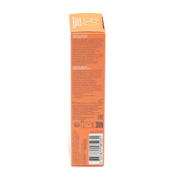 Vichy Capital Soleil solaire anti-âge 3 en 1 SPF 50