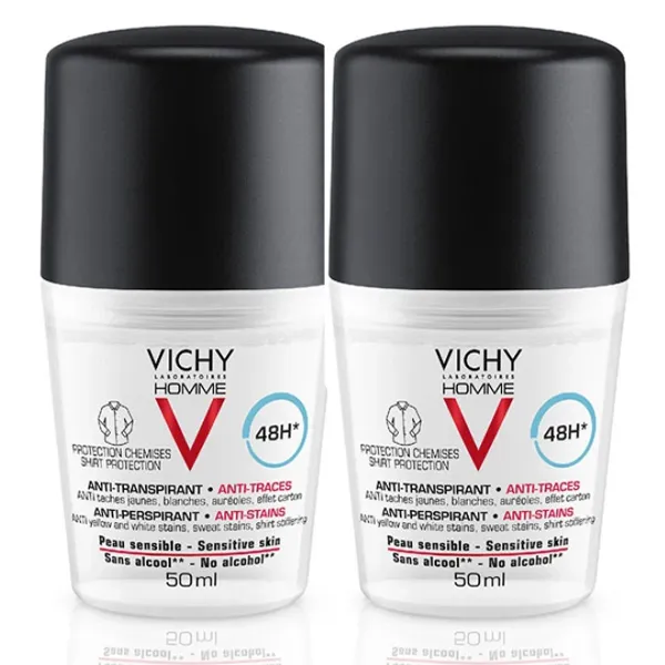 Vichy Homme déodorant bille anti-traces