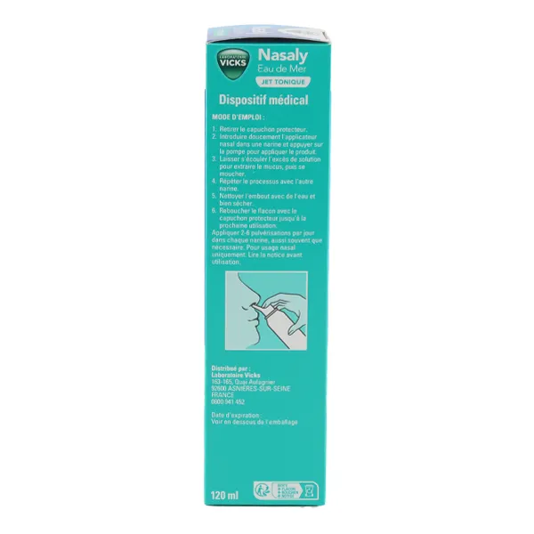Vicks Nasaly spray eau de mer jet tonique