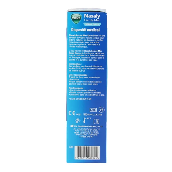 Vicks Nasaly Eau de mer Spray nasal doux