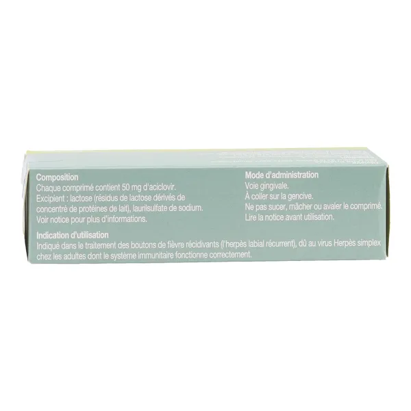 Virpax 50 mg aciclovir comprimé
