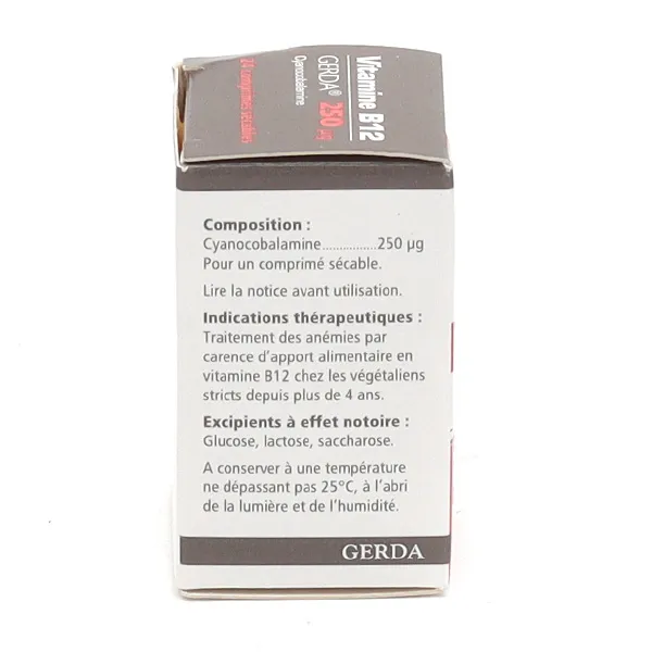 Vitamine B12 Gerda comprimé 250 µg