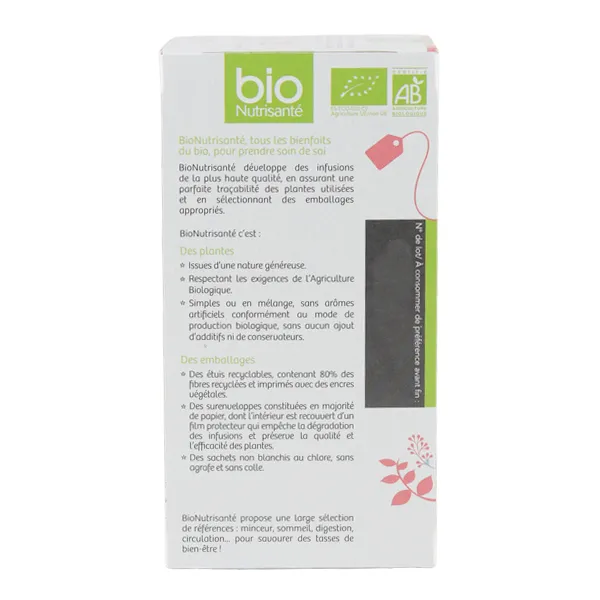 Bio Nutrisanté infusion Brûle graisses sachets