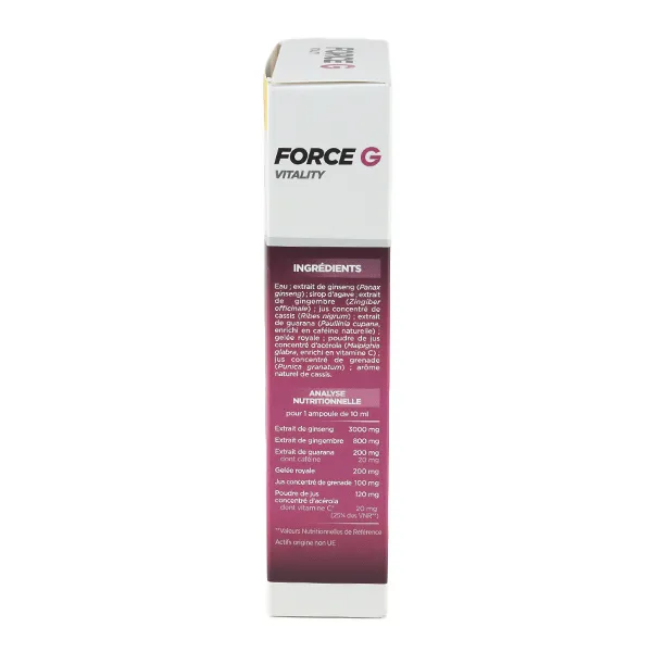 Vitavea Force G Vitality ampoules
