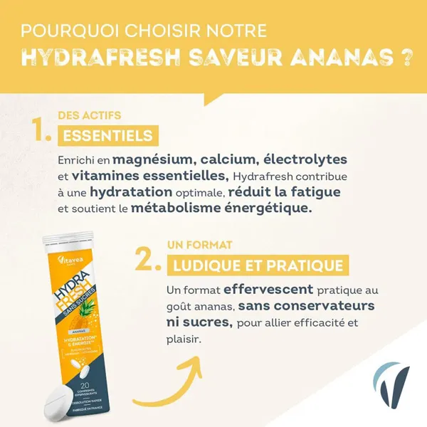 Vitavea Hydrafresh comprimé effervescent
