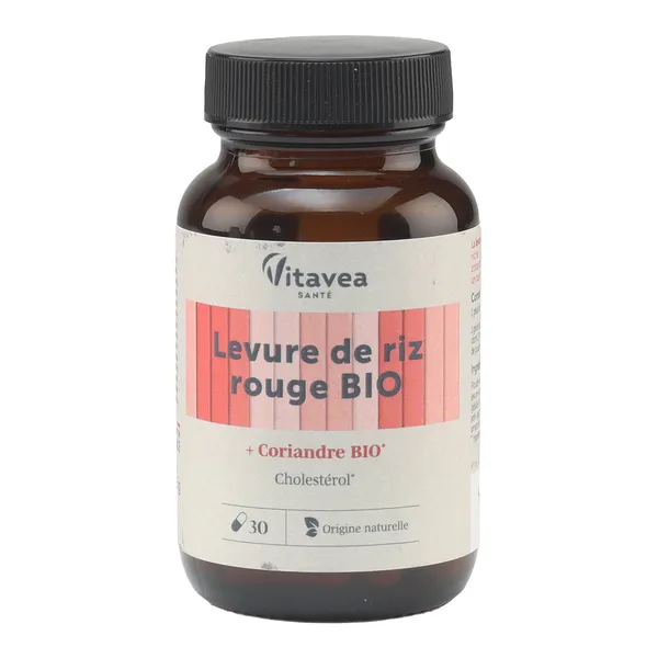 Vitavea Levure de riz rouge bio gélules