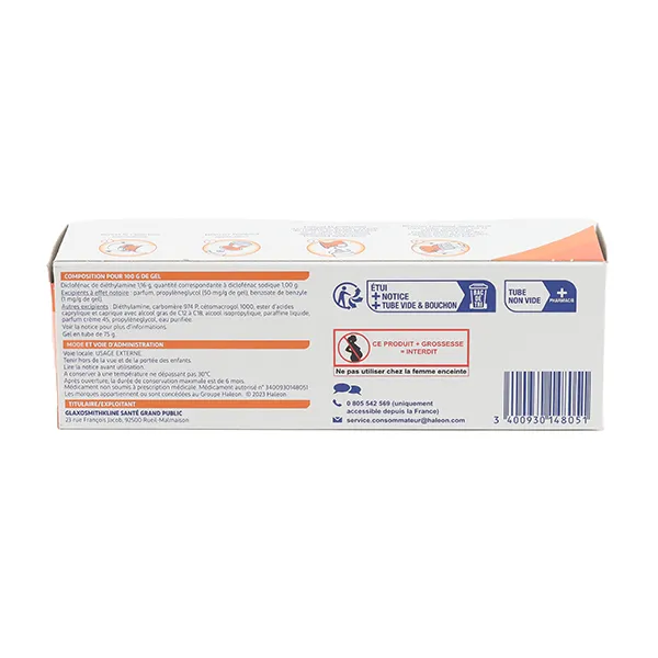 Voltaren Actigo 1 % gel avec applicateur